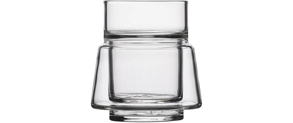 Jacob Jensen Verres thermo-verres à double paroi Small 70 ml, Transparent