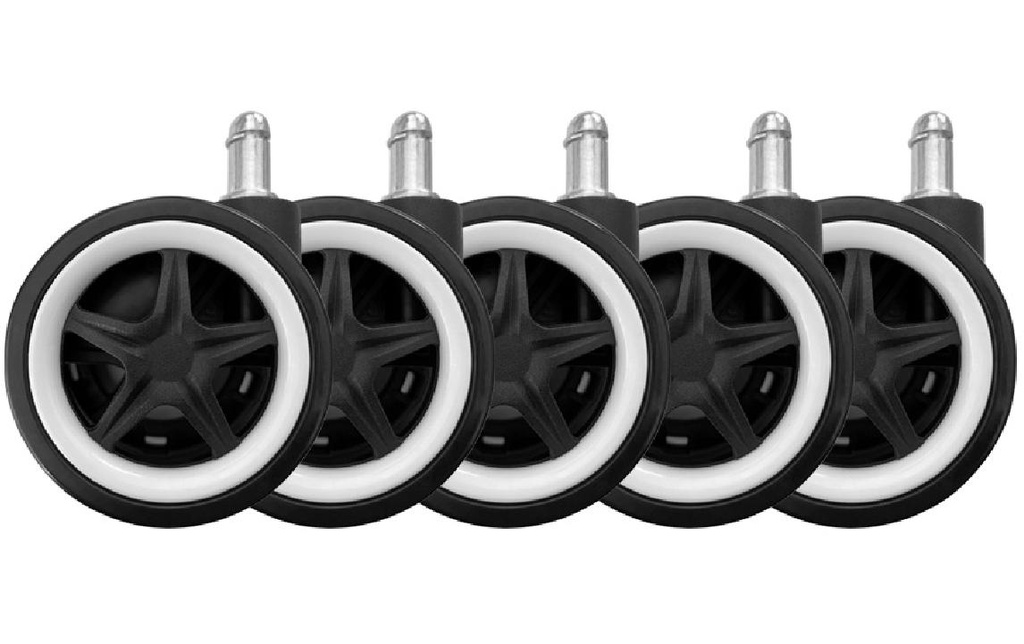 LC-Power Roulettes LC-CASTERS-DRIFT Set de 5 pièces blanc