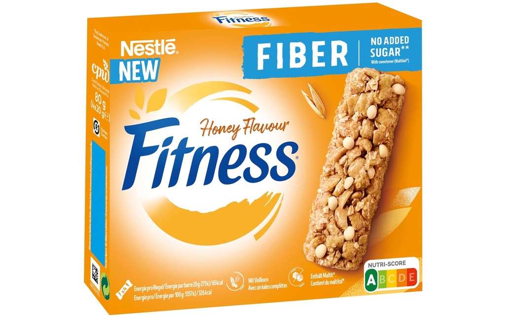 Nestlé Cerealien Barres de céréales Fitness au miel 4 x 20g