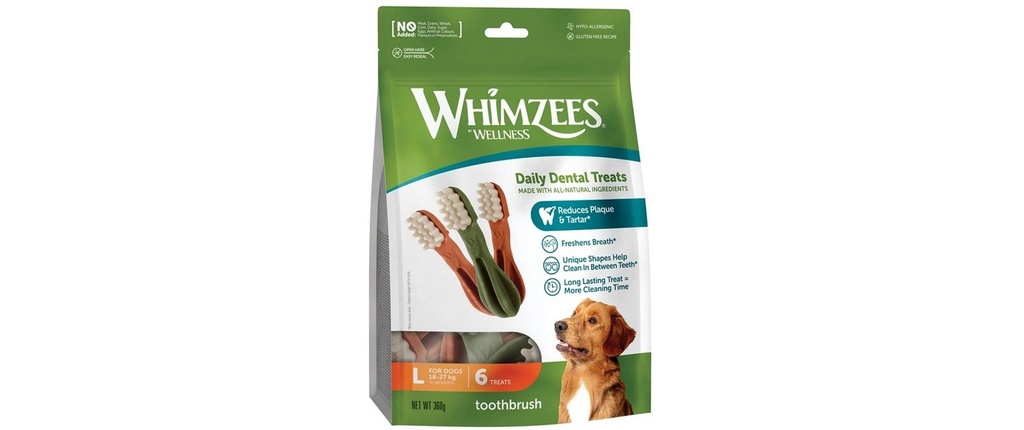 Whimzees Produit à mâcher  Brosse à dents L, 360 g