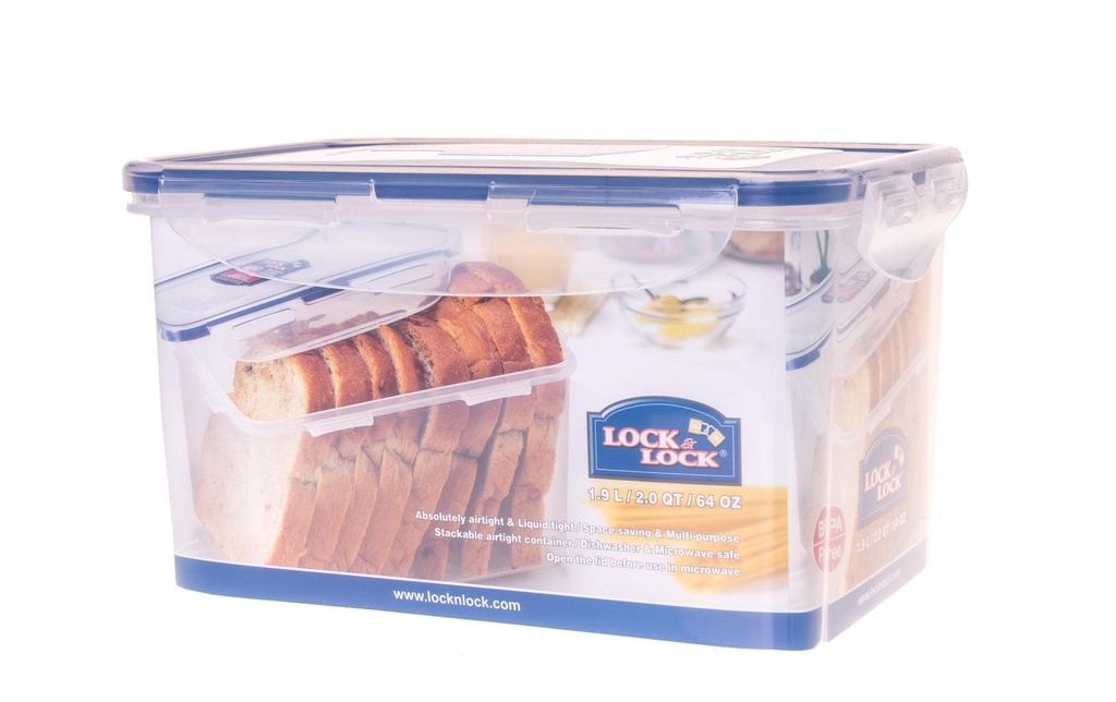 Lock & Lock Récipients à provisions 1.9 l, Transparent