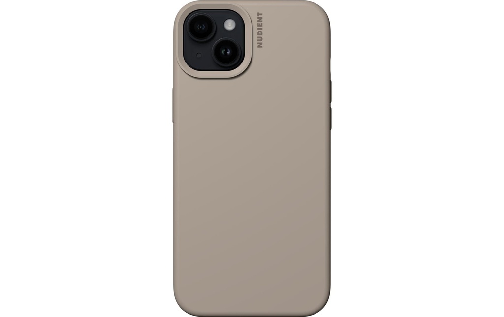 Nudient Coque arrière Base Case iPhone 15 Plus Stone Beige