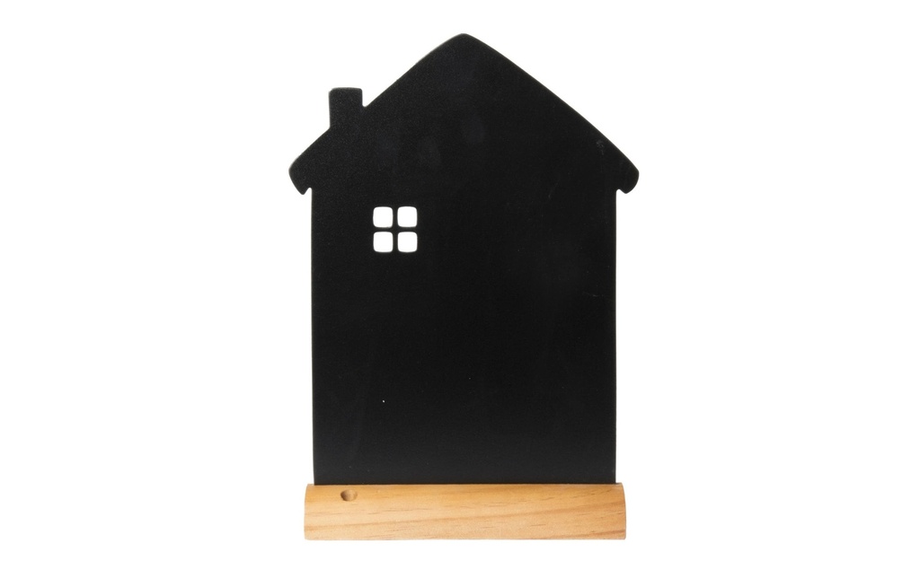 Securit Tableau noir de table Silhouette maison, Noir/Brun clair