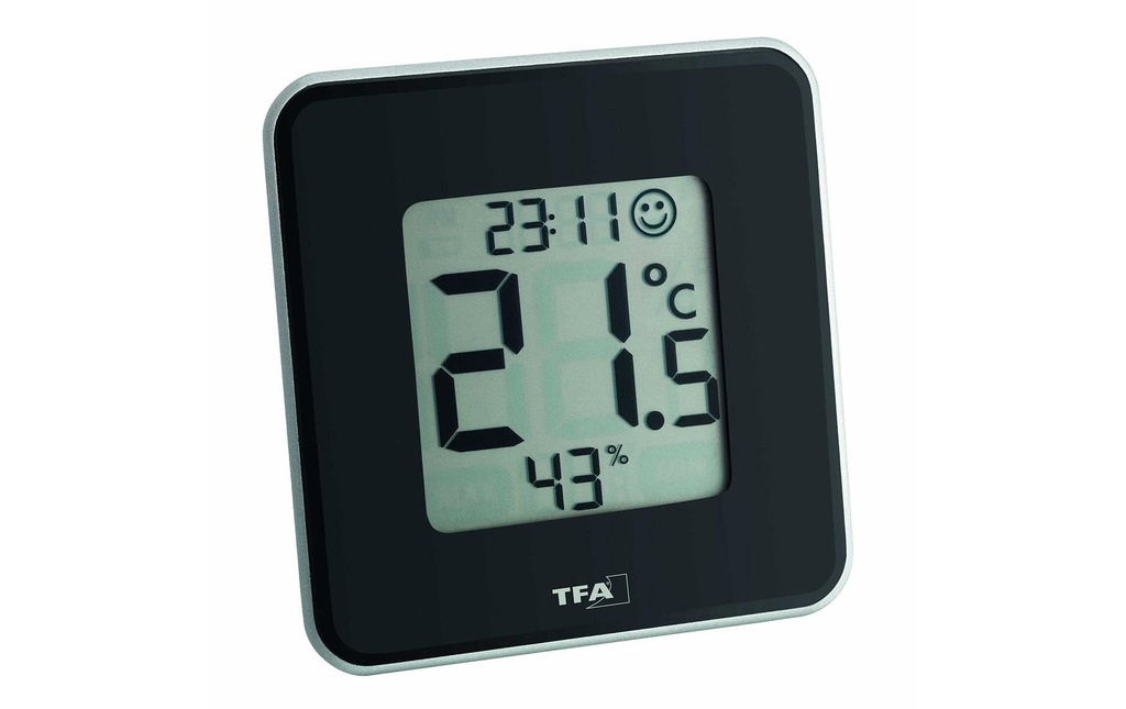 TFA Dostmann Thermo/hygromètre STYLE Noir