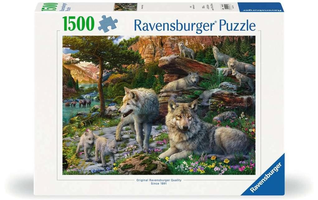 Ravensburger Puzzle La meute de loups au réveil du printemps