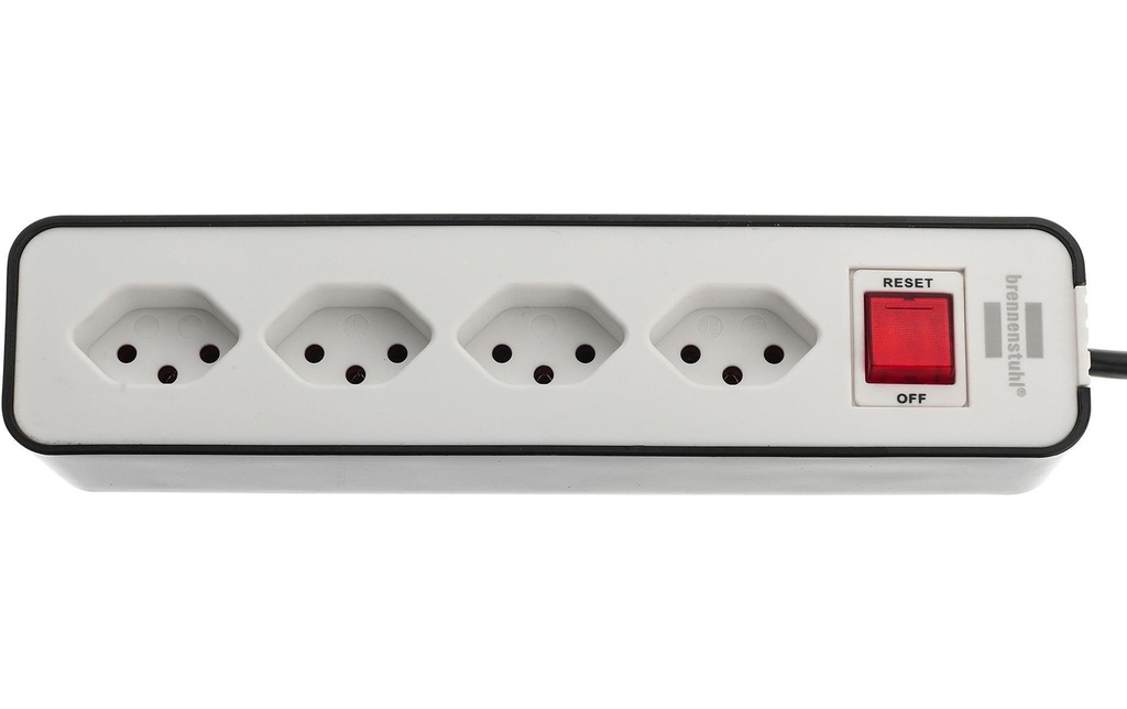 Brennenstuhl Bloc multiprises Ecolor 4x T13 Noir / Blanc