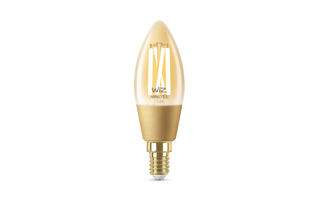 WiZ Ampoules 4.9W (25W) E14 B35 filament ambre pack individuel