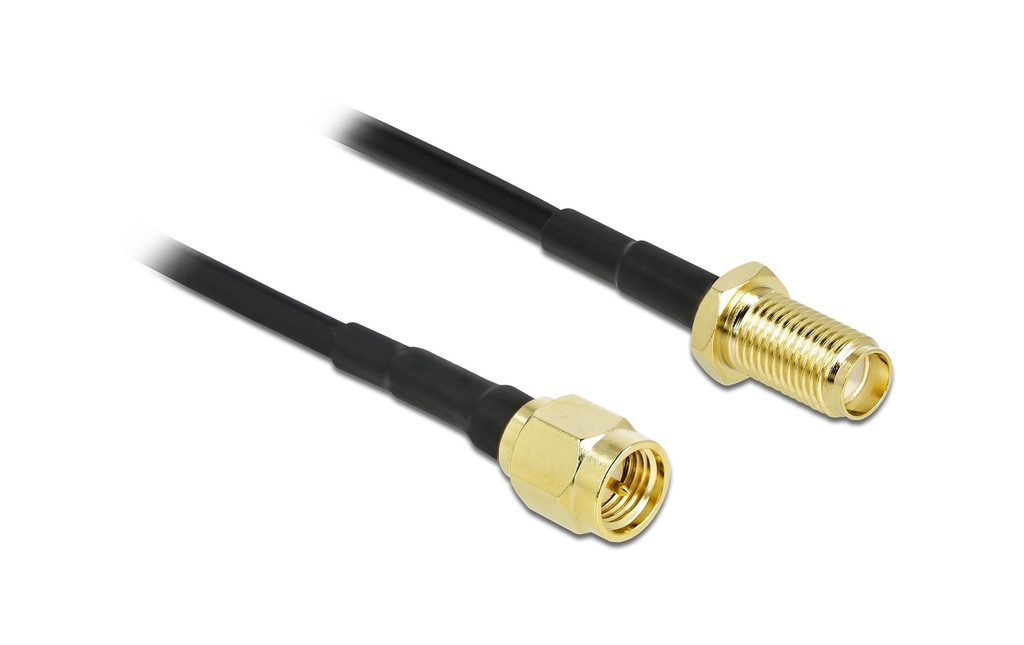 Delock Câbles d’antenne LTE/5G, CFD/LRM100 SMA à SMA, 15 m
