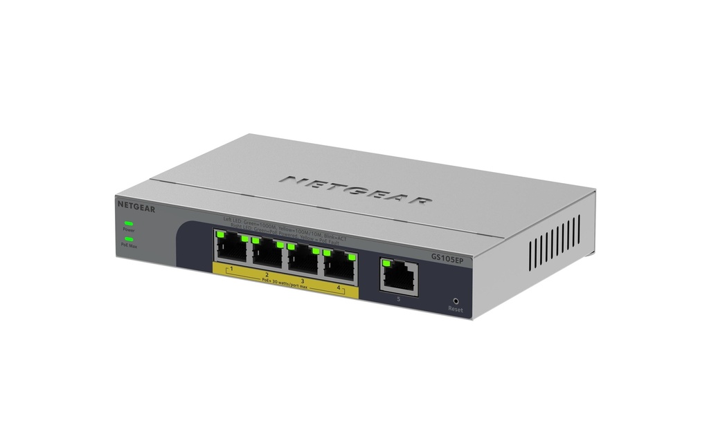 Netgear PoE+ Switch GS105EP-100EUS 4 ports