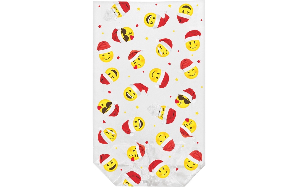 Braun + Company Sacs transparents, Smiley, 11.5 x 19 cm, 10 pièces