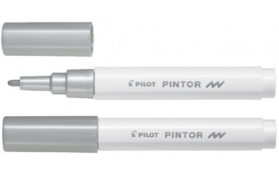 PILOT Marqueur Pintor F argent métal