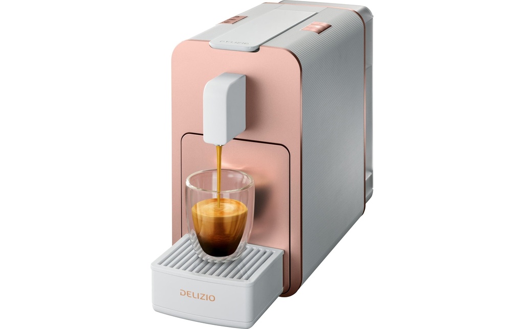 Delizio Cafetière à capsules Viva Elegante Or rose/Blanc