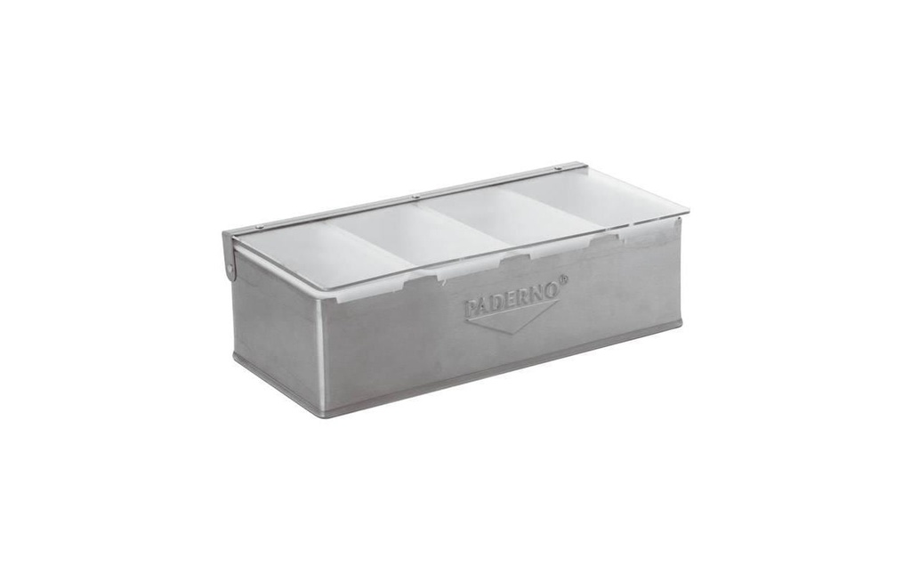 Paderno Distributeur à épices 32 cm x 16 cm acier inoxydable