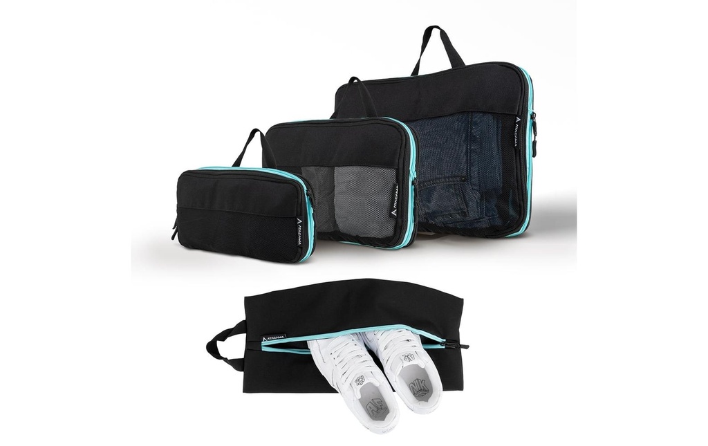 Atacama Kit de cubes de compression 4 pcs. Noir-turquoise