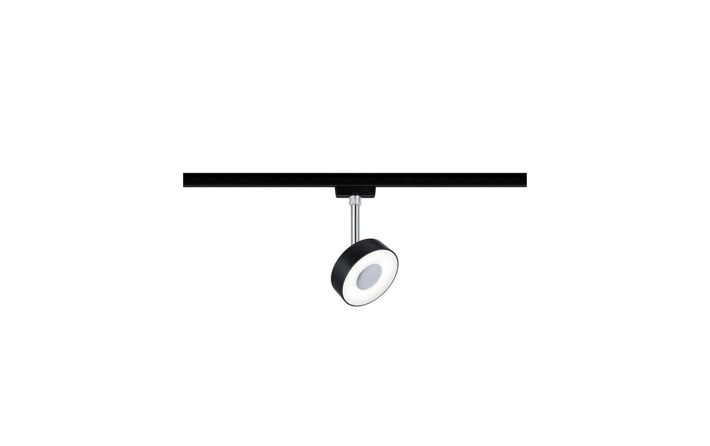 Paulmann Spot LED sur rail URail Circle, 5 W, 4000 K, noir