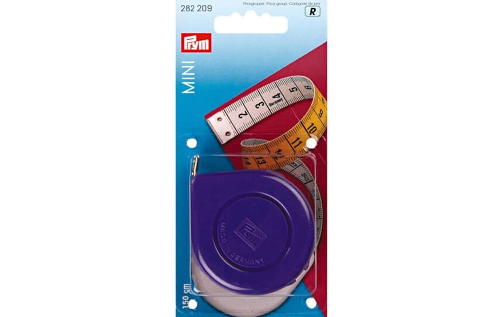 Prym Mètre ruban Mini 150 cm, enroulable