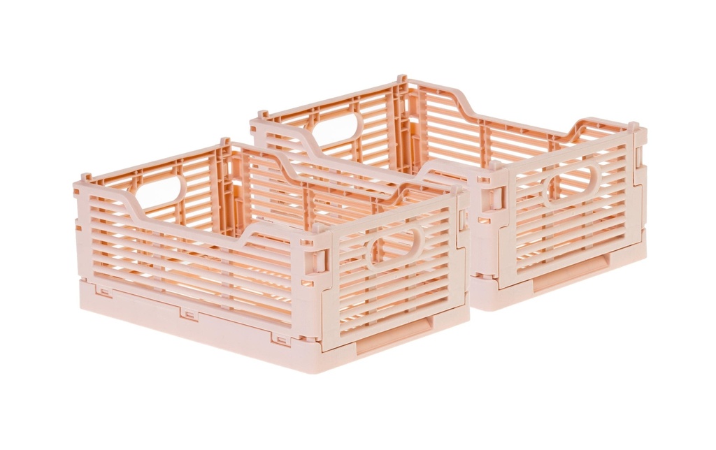 COCON Boîte pliante 22 x 15 x 9 cm 2 pièces, Rose