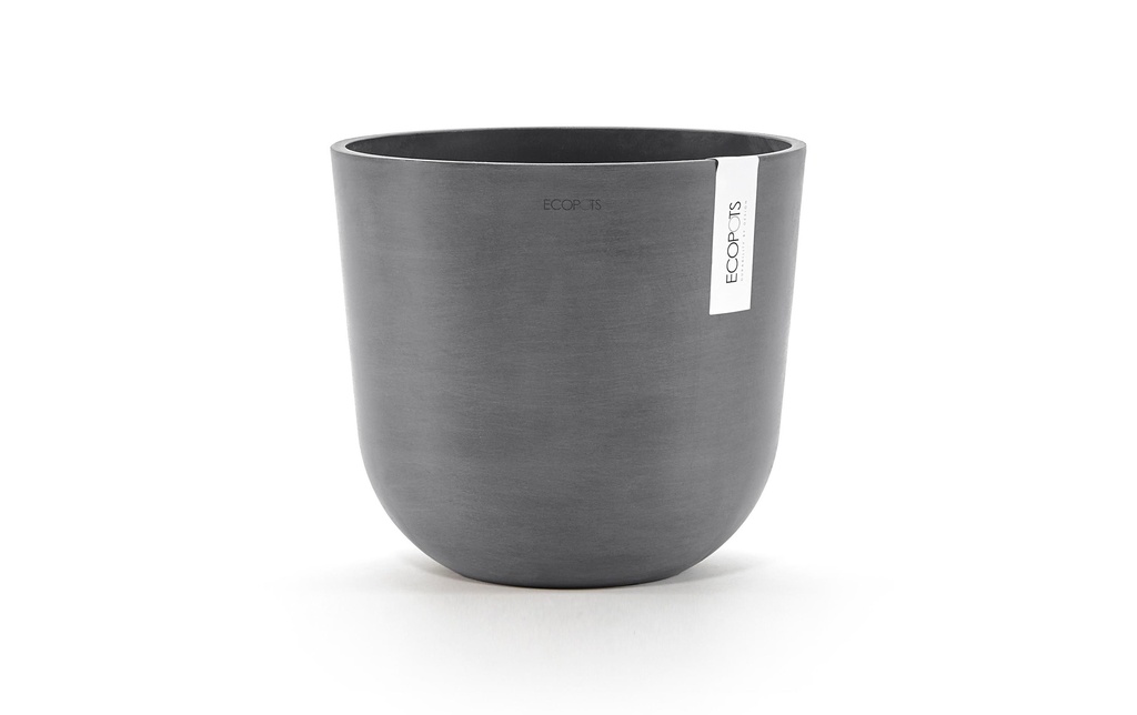 Ecopots Pot à fleur Oslo 36 Gris