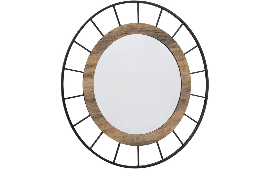 Boltze Miroir Galba 75 cm, marron/noir