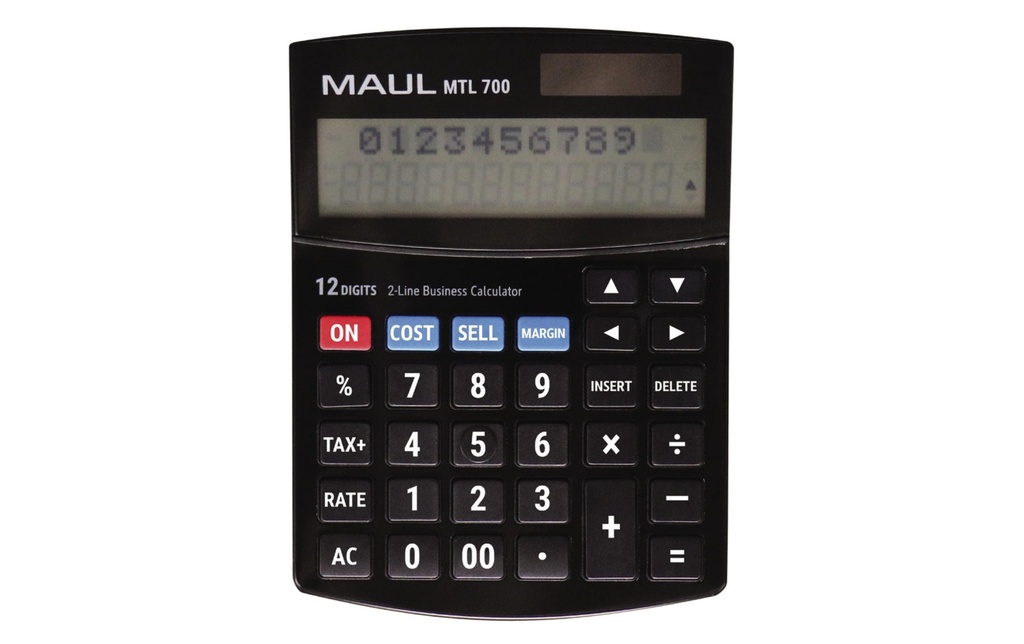 Maul Calculatrice de bureau MTL 700 12 chiffres, noir