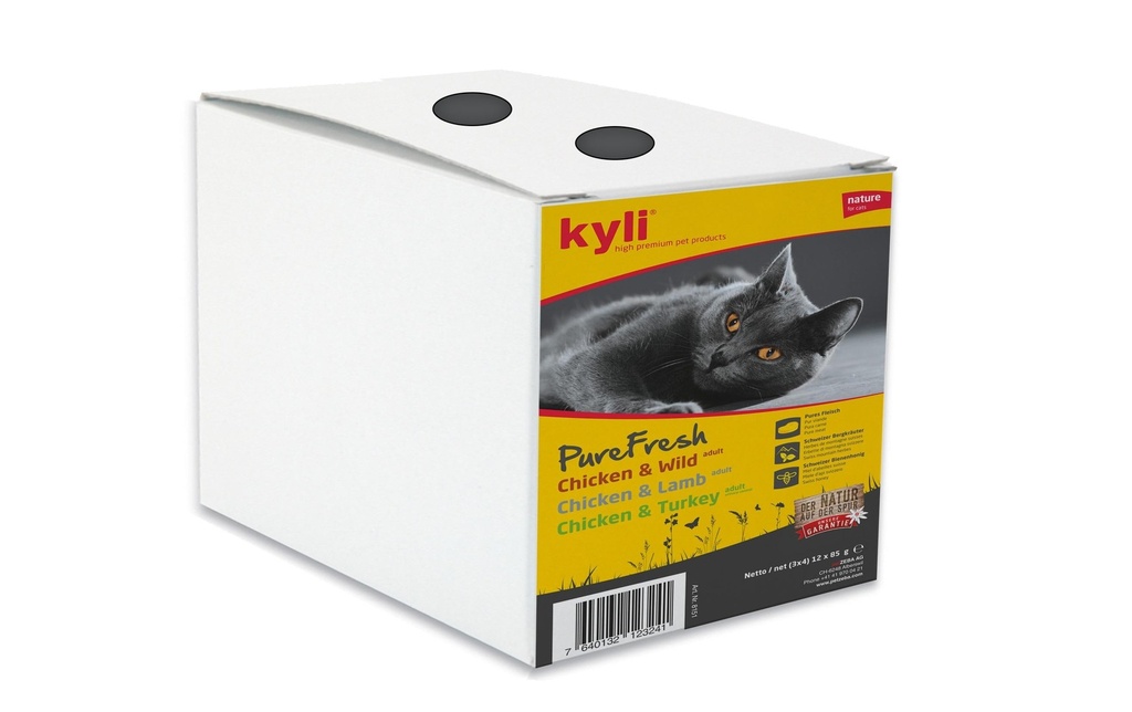 kyli Alimentation humide Pure Fresh Boîte mixte, 12 x 85 g