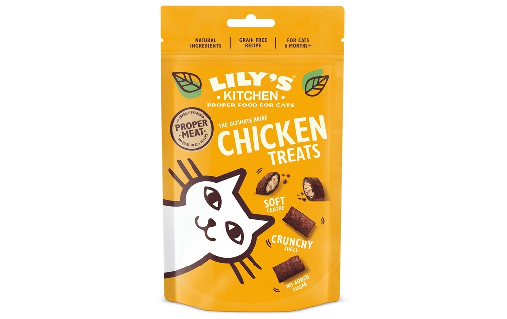 Lily's Kitchen Collation pour chat Poulets Chrunchy 60 g