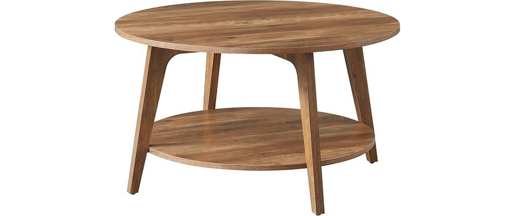 VASAGLE Table basse 80 x 45 cm, Brun
