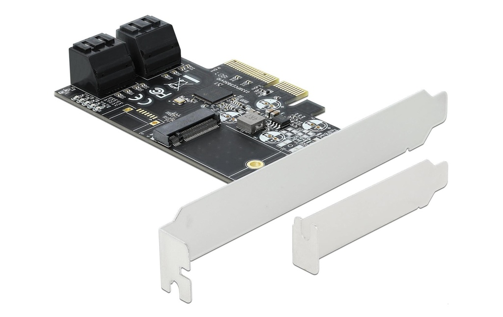 Delock Contrôleur SATA 4Port SATA & 1Port M.2 SATA PCI-Express-x4