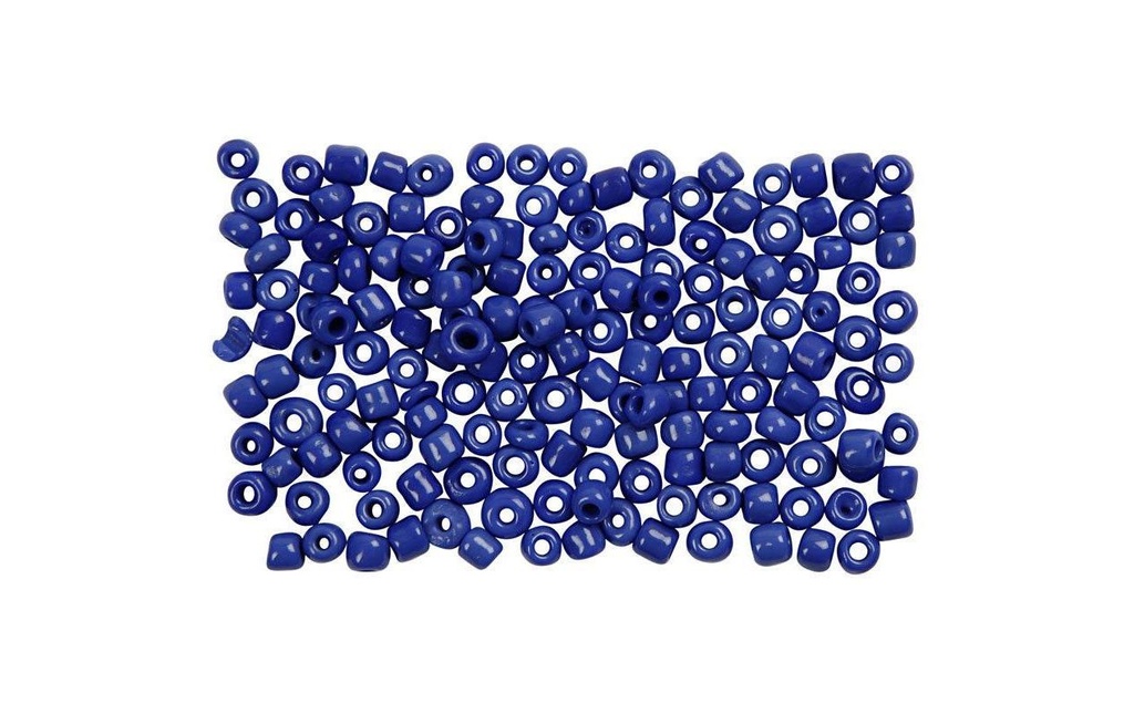 Creativ Company Perles de rocaille 8/0 Bleu