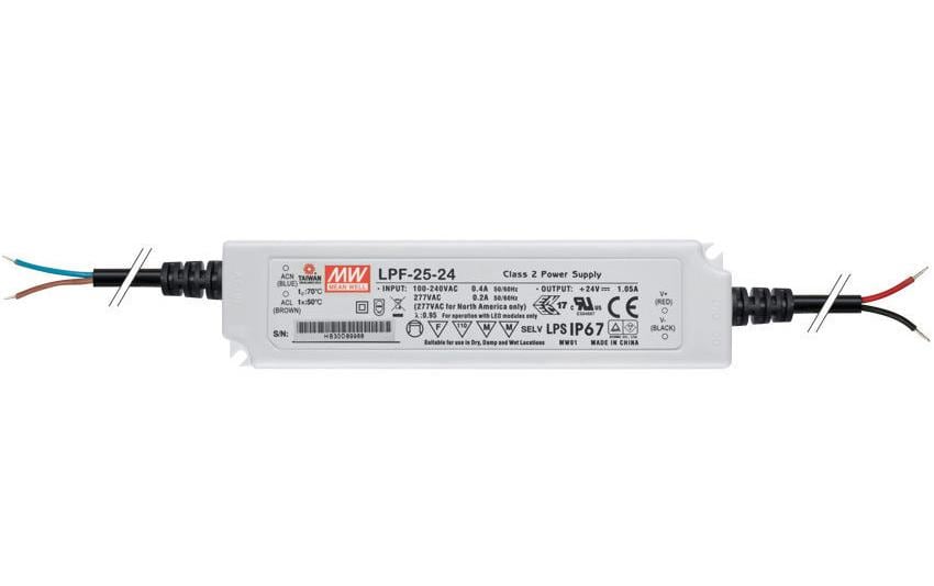 MeanWell Blocs d’alimentation de pilote de LED  25.2 W, 24 V