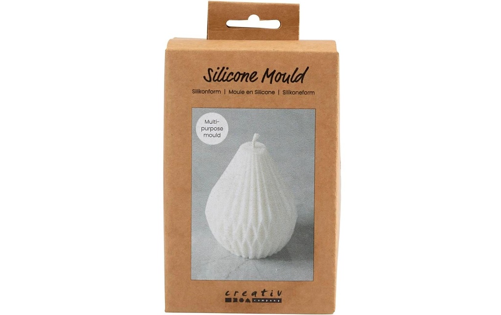 Creativ Company Moule pour bougies Silicone forme de goutte nervurée