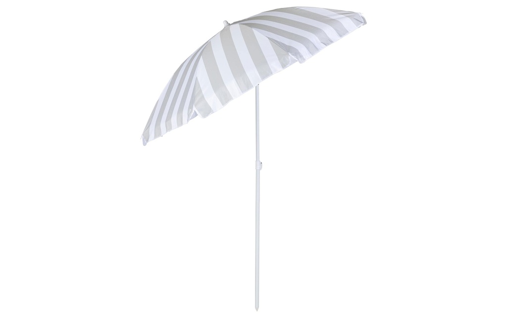 KOOR Parasol Marino 180 cm, gris/blanc