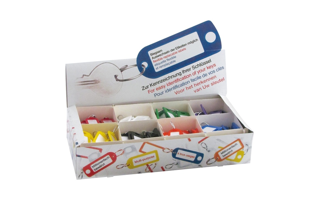 Robert Rieffel Porte-clés 200 pièces, Assortiment