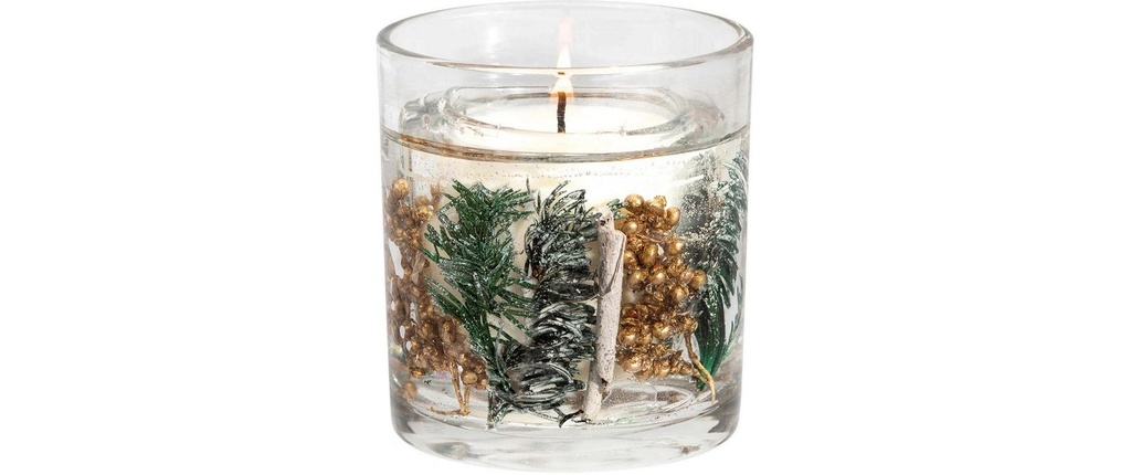 Stoneglow Bougie de Noël  Frosted Wood Transparent