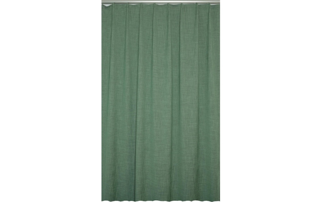 Hubatka Rideau décoratif avec ruban à plis Quirin 140 cm x 240 cm, Vert