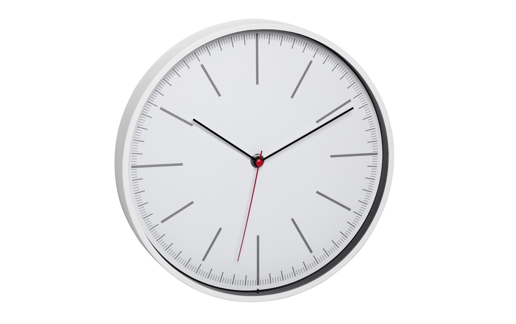 TFA Dostmann Horloge murale Ø 28 cm, Blanc