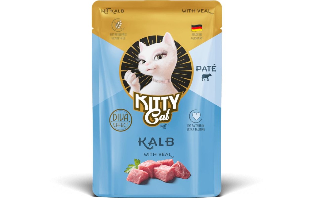 KITTY Cat Alimentation humide Pouch Paté Veau 85 g