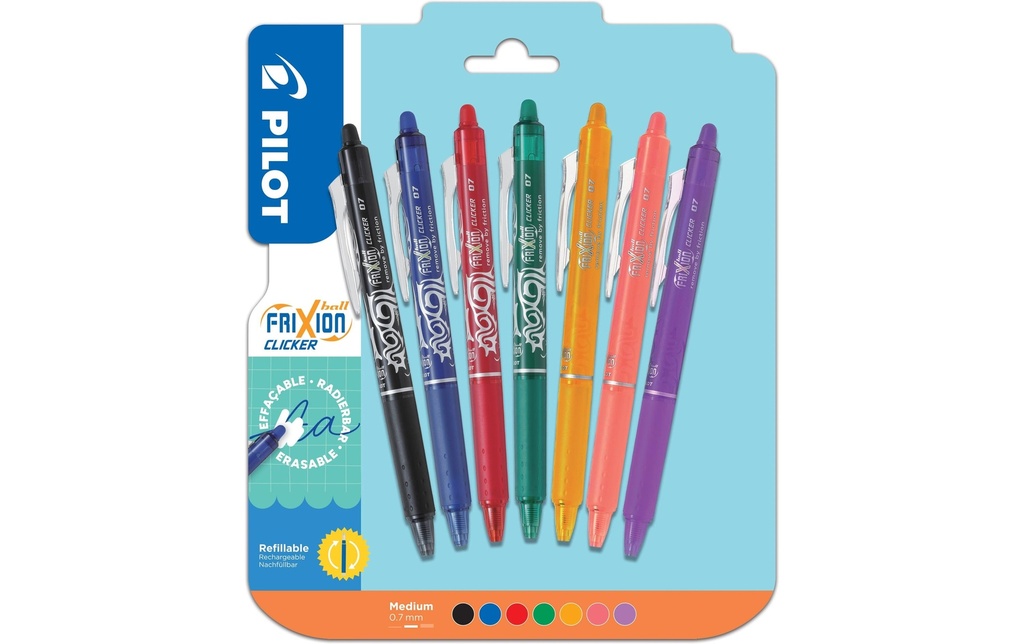 PILOT Roller FriXion Clicker x7 BLI (7 pces)