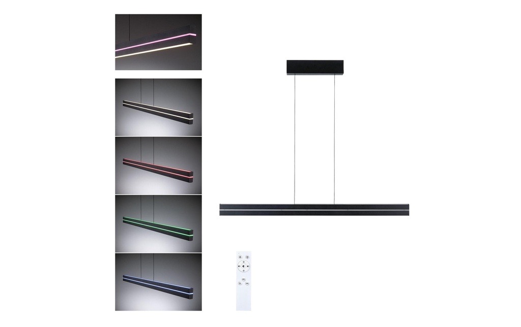 Paulmann Luminaire suspendu à LED Raiko, noir