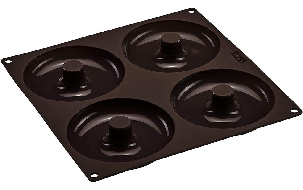 Lurch Moule de cuisson Flexi pour 4 bagels, brun