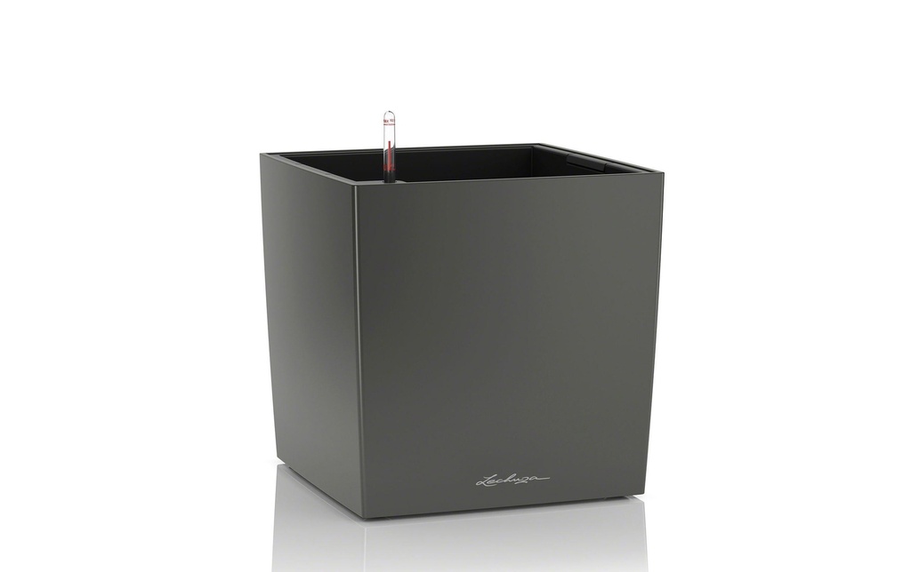 Lechuza Pot de fleur Cube 50 Anthracite métallisé