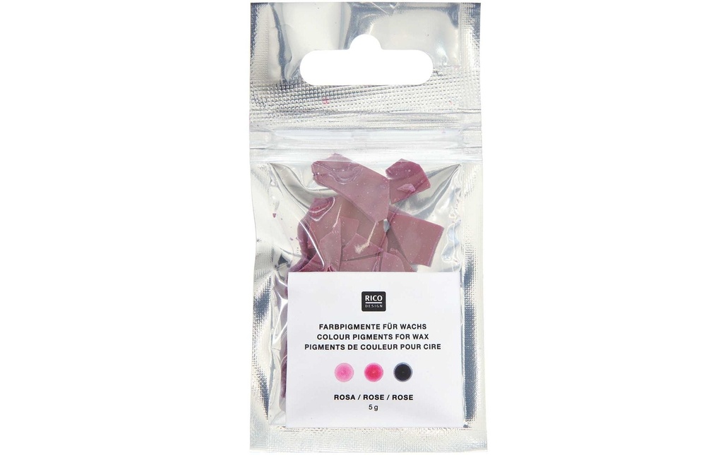 Rico Design Couleurs de cire Couleur des bougies 5 g, rose