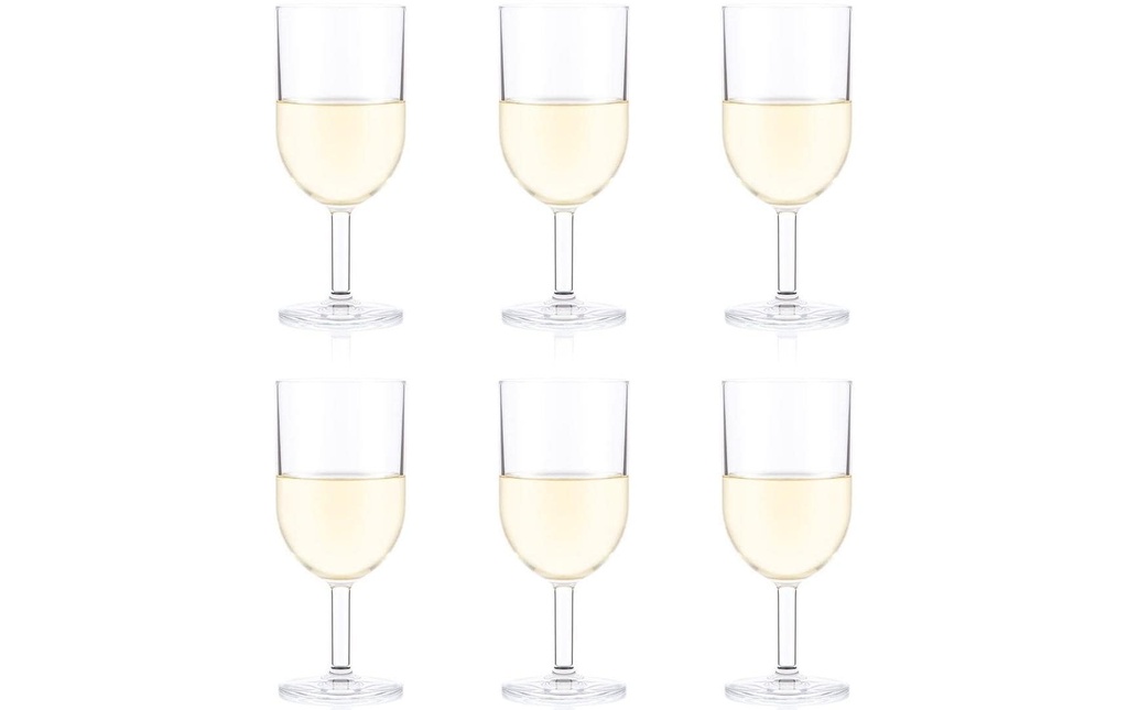 Bodum Verre à vin blanc Oktett 270 ml, 6 Pièce/s, Transparent