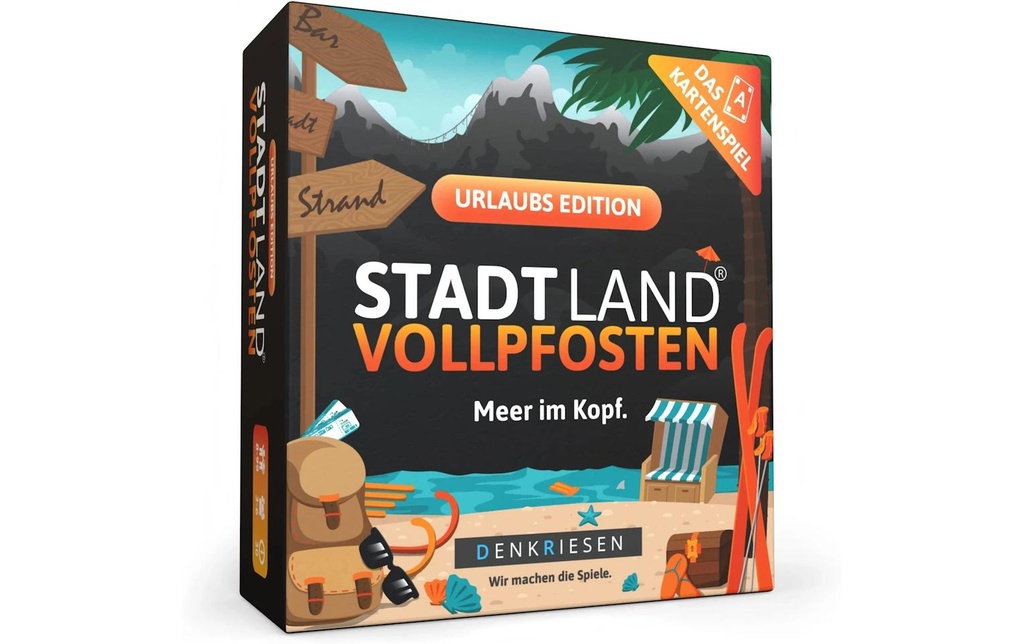 Denkriesen Party game STADT LAND VOLLPFOSTEN – Meer im Kopf