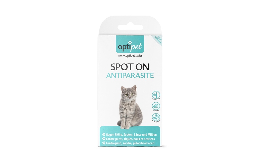 OptiPet Gouttes anti-parasite SPOT ON 6 x 1 ml