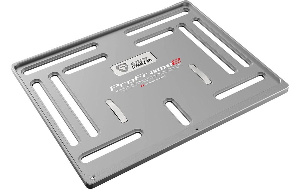 GREY SHEEP. Supports de plaque d’immatriculation ProFrame 2, Shadow Grey