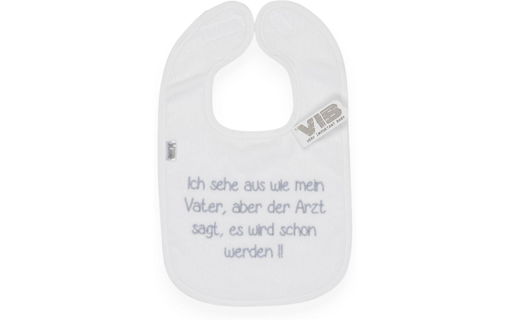 Very Important Baby Bavoir Je ressemble à mon père blanc Blanc