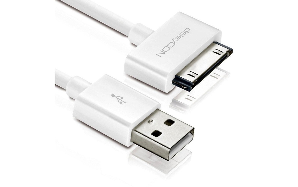 deleyCON Câble USB 2.0  USB-A - Apple Dock 30-Pin 0.5 m
