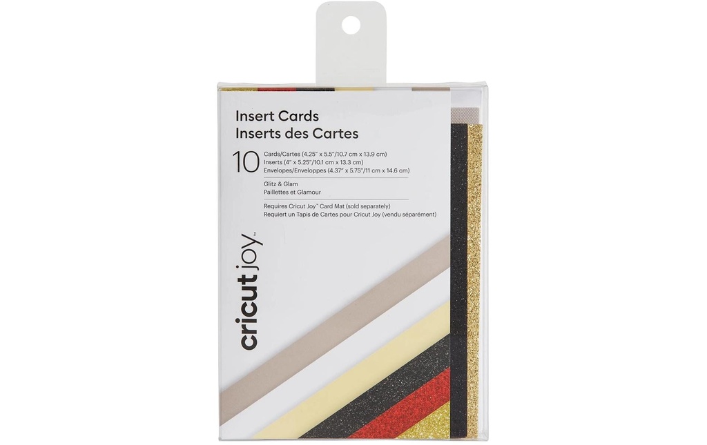 Cricut Carte vierge Joy 10.7 x 13.9 cm, Glitz et Glam