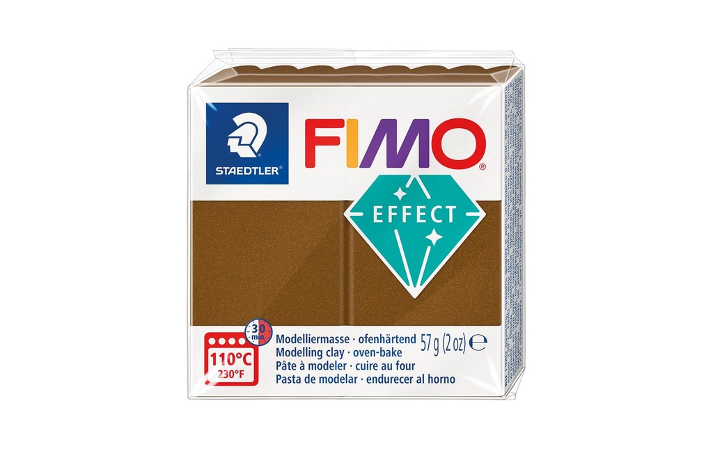 Fimo Matière à modeler Effet 57g bronze métallisé